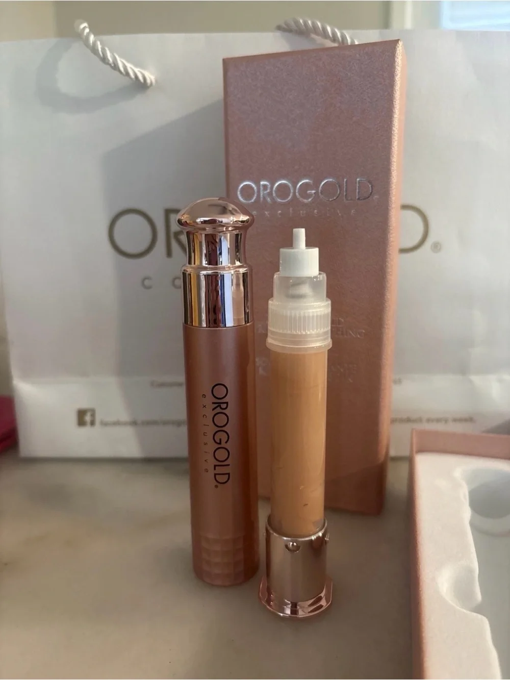 Orogold 24k Rose gold wrinkle smoothing solution